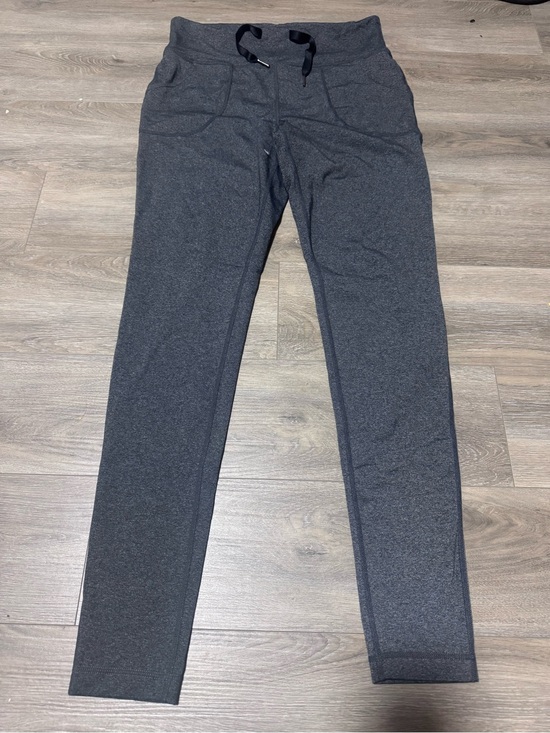 lululemon athletica Pants - Lululemon Grey Straight Leg Athletic Pants Drawstring Size 10